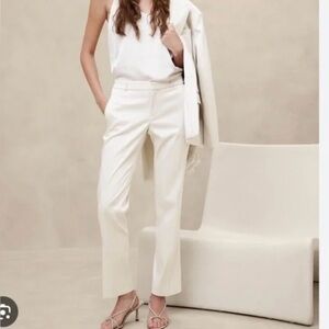Chic Banana Republic Ryan Pants size 4 Cream Women's ankle  Pants